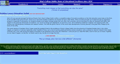 Desktop Screenshot of kingscollegedublin.org